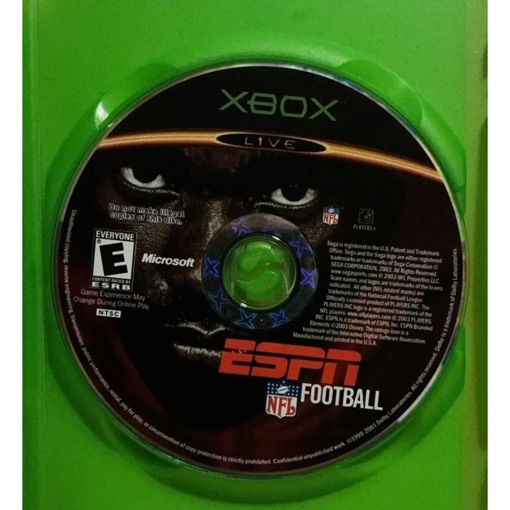 ESPN NFL Football Original XBOX 2K4 SEGA Sports 2003 Game Instruction Booklet